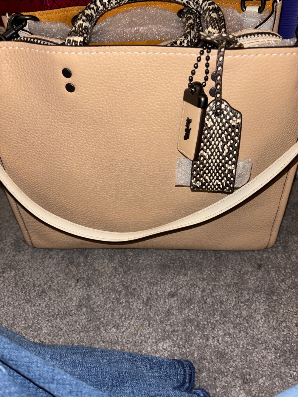 Coach Rogue with snakeskin l!